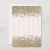 モダン金ゴールドフェイクダイヤモンドバラスティプキンセアニラ 招待状 (裏面)