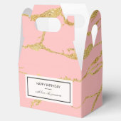 モダン金ゴールドフェイク大理石 フェイバーボックス (オープン)