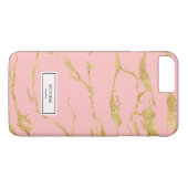 モダン金ゴールドフェイク大理石 Case-Mate iPhoneケース (裏面(横))