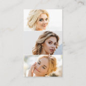 モダン金ゴールドフェイク抽象芸術QRコード写真ポートフォリオ 名刺 (裏面)