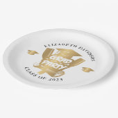 モダン金ゴールドフォイルのグラードパーティー ペーパープレート (アングル)