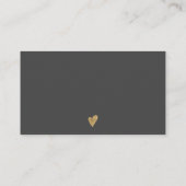 モダン金ゴールドフォイルのブラ感謝していスストローク 名刺 (裏面)