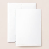 モダン金ゴールドフォイルのヤシの木のエレガントな結婚式 箔カード (裏面封筒付き)