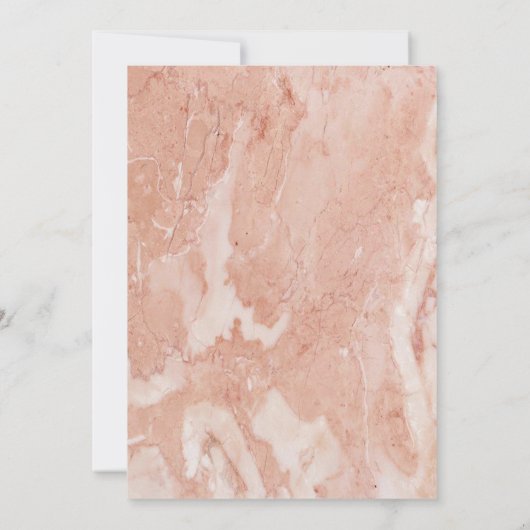 モダン金ゴールドフレームアイボリーグリーンフローウェディングプログラム 招待状 (裏面)