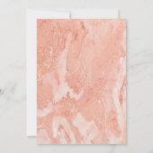 モダン金ゴールドフレームアイボリーグリーンフローラ学士 招待状 (裏面)