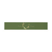 モダン金ゴールドフレ結婚ーム 招待状ベリーバンド (フラット)