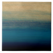 モダン金ゴールドブラシスト絵画ローク タイル (正面)