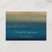 モダン金ゴールドブラシスト絵画ローク 名刺 (正面)