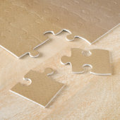 モダン金ゴールドブルーウォーター色抽象芸術絵画ズ ジグソーパズル (側面)