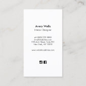 モダン金ゴールドブルー海コーラルリーフ航海の 名刺 (裏面)