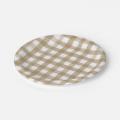 モダン金ゴールドプレードブライダルシャワー結婚ズ ペーパープレート (アングル)