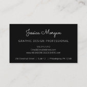 モダン金ゴールドプロフェッショナル名刺 名刺 (裏面)