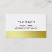 モダン金ゴールドポリゴコンテンポラリーン 名刺 (裏面)