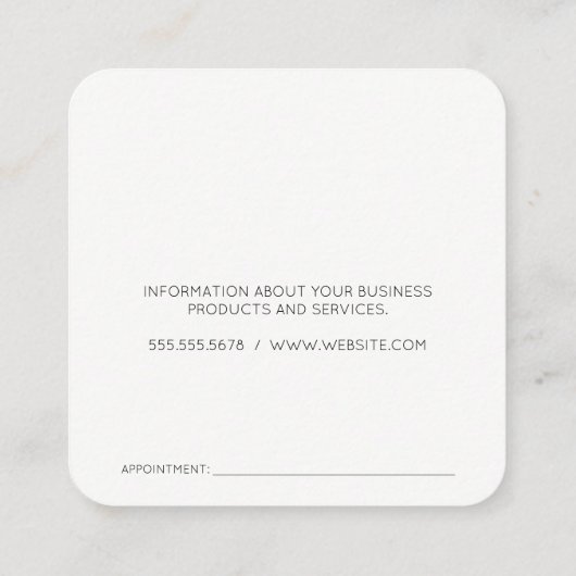 モダン金ゴールドメタリック実在エステートのロゴ | ホーム 予約カード (裏面)