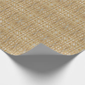 モダン金ゴールドラッ華美ピング紙 ラッピングペーパー (角)