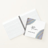 モダン金ゴールドラベエレガントンダーヘード瑪瑙ノート ノートブック (内部)