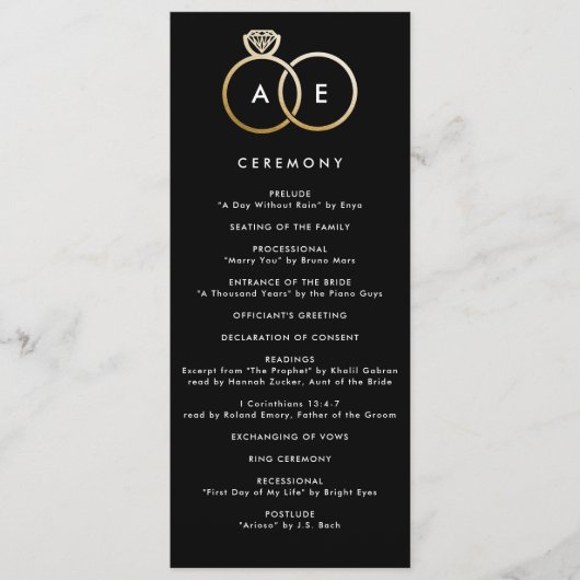 モダン金ゴールドリングや輪 プログラム (正面)