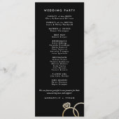 モダン金ゴールドリングや輪 プログラム (裏面)