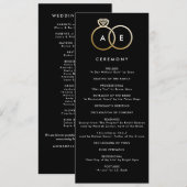 モダン金ゴールドリングや輪 プログラム (正面/裏面)