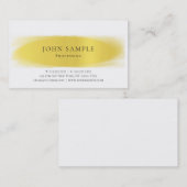 モダン金ゴールドルックミニマルデザインプロフェッショナル 名刺 (正面/裏面)