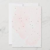 モダン金ゴールドレインボーシンプルフォト | バースデー 招待状 (裏面)