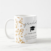 モダン金ゴールド写真科 コーヒーマグカップ (左)