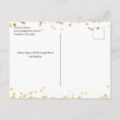 モダン金ゴールド写真科 案内ポストカード (裏面)