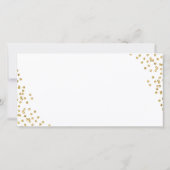 モダン金ゴールド卒業写真ありがとう サンキューカード (裏面)