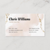 モダン金ゴールド名刺 名刺 (裏面)