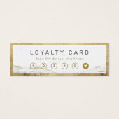 モダン金ゴールド大理石付きビジネス・カード (正面)