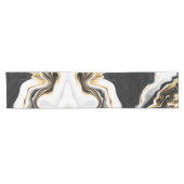 モダン金ゴールド大理石絵画の美学 ショートテーブルランナー (横)