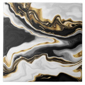 モダン金ゴールド大理石絵画の美学 タイル (正面)