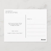 モダン金ゴールド家族賛美の写真 ポストカード (裏面)