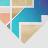 モダン金ゴールド幾何カラフルデザイン 薄葉紙 (詳細)