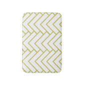 モダン金ゴールド幾何デザインパターン バスマット (正面縦)