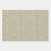 モダン金ゴールド幾何学模様クリスマス ラッピングペーパーシート (正面3)