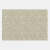 モダン金ゴールド幾何学模様クリスマス ラッピングペーパーシート (正面2)