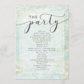 モダン金ゴールド式で海が結婚大混乱 プログラム (裏面)