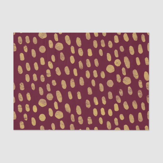 モダン金ゴールド指紋 薄葉紙 (正面)