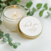 モダン金ゴールド書結婚の ラウンドシール