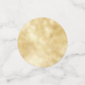 モダン金ゴールド書道写真紫色の卒業 コンフェッティ (スモール正面)