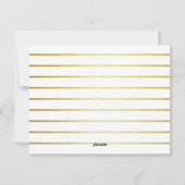 モダン金ゴールド枠 |クリスマス・ホリデー・ファミリーの写真 シーズンカード (裏面)