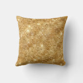 モダン金ゴールド模様 クッション (裏面)