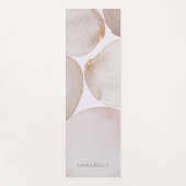 モダン金ゴールド水ガーリー色形状 ヨガマット (正面)