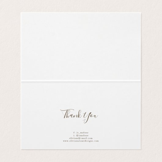 モダン金ゴールド水彩画絵を描額名刺 名刺 (内部フラット)