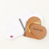 モダン金ゴールド波デザイン ノートブック (内部)