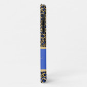 モダン金ゴールド王室の・豹パーソナライズされた紋 Case-Mate iPhoneケース (裏面/左)