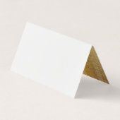 モダン金ゴールド筆 名刺 (裏面)