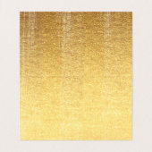 モダン金ゴールド筆 名刺 (内部フラット)