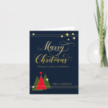 モダン金ゴールド色書非写真折り畳み